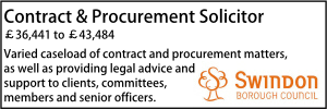 Swindon Contract & Procurement Solicitor