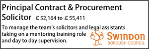 Swindon Principal Contract & Procurement Solicitor