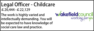 Legal Officer - Child care wakefield