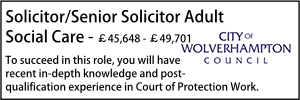 Solicitor/Senior Solicitor Adult Social Care